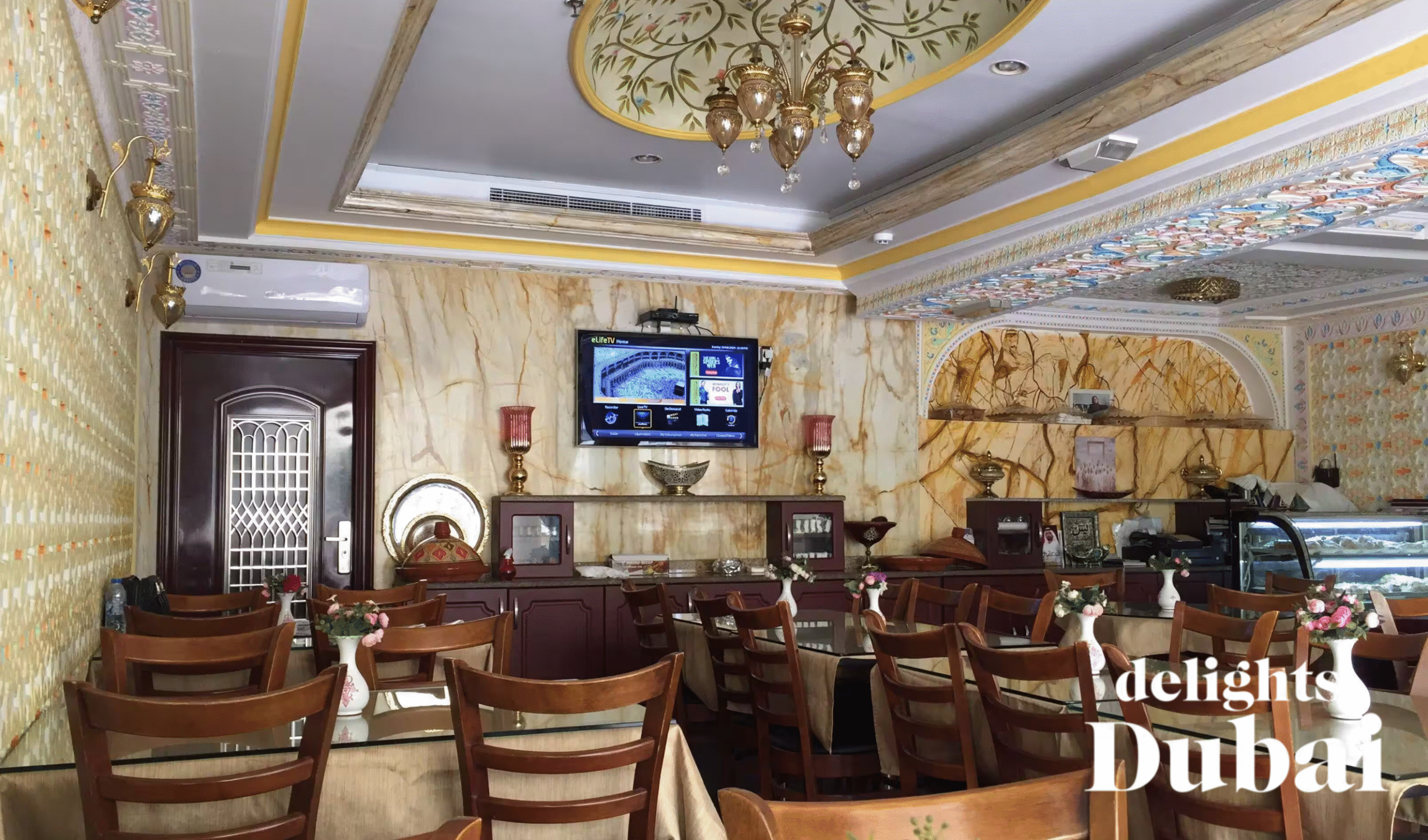 Authentic Moroccan ambiance at Moroccan Taste, one of the best Moroccan restaurants in Dubai.