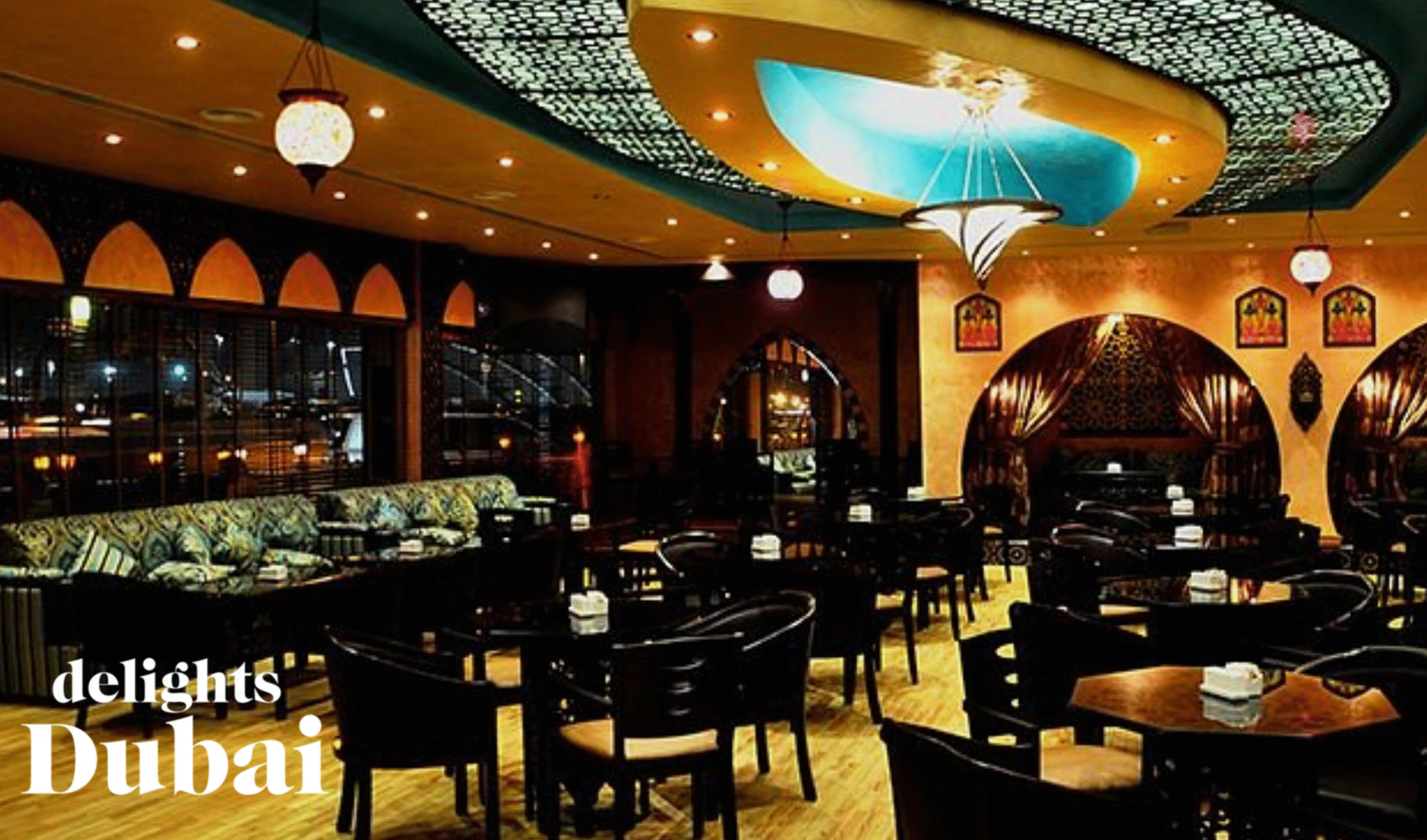 Authentic Moroccan ambiance at Layalina, one of the best Moroccan restaurants in Dubai.