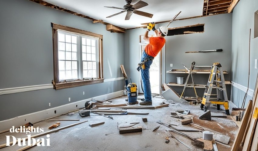 Aaashi Renovations, one of the best carpentry services providers in Dubai, delivering expert craftsmanship